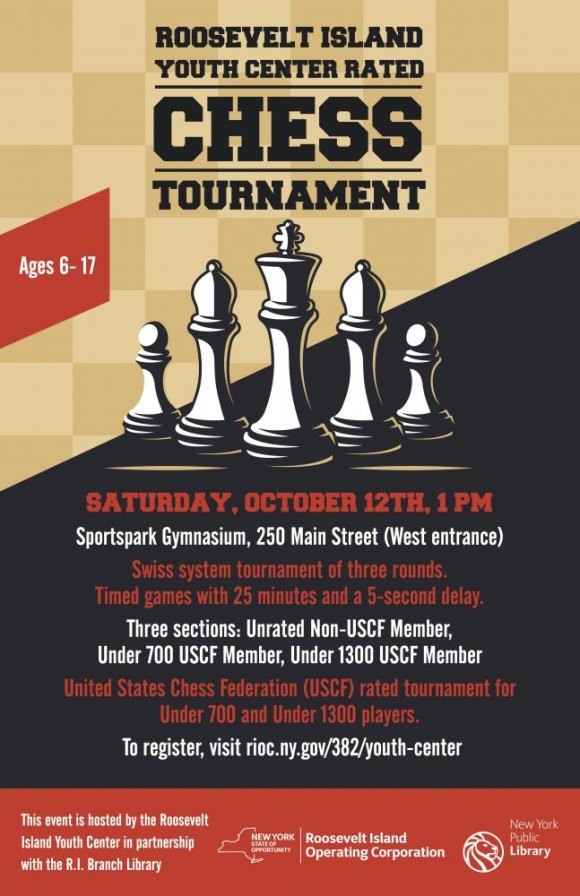 October 12th, Free: Youth Center Hosts First USCF Rated Tournament October 12th, Free: Youth Center Hosts First USCF Rated Tournament